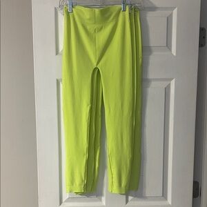 Neon Yellow High-Waist Leggings